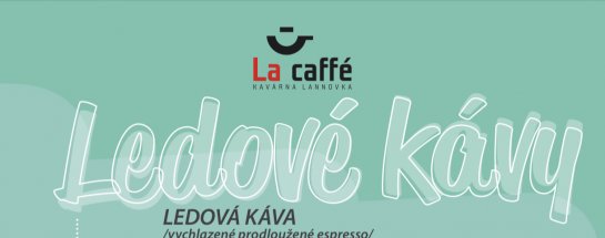 Letní nabídka v kavárně La Caffé